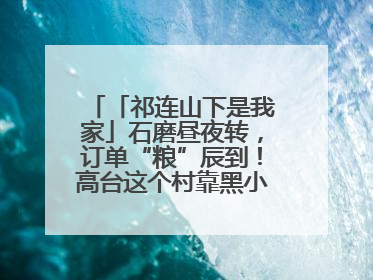 「祁连山下是我家」石磨昼夜转，订单“粮”辰到！高台这个村靠黑小麦面粉拿下成立来最大订单