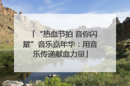 “热血节拍 音你闪耀”音乐嘉年华：用音乐传递献血力量
