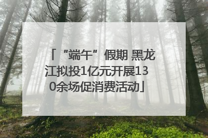 “端午”假期 黑龙江拟投1亿元开展130余场促消费活动