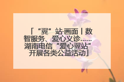 “翼”站·画面丨数智服务、爱心义诊……湖南电信“爱心翼站” 开展各类公益活动