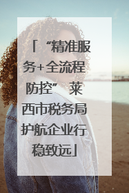 “精准服务+全流程防控” 莱西市税务局护航企业行稳致远
