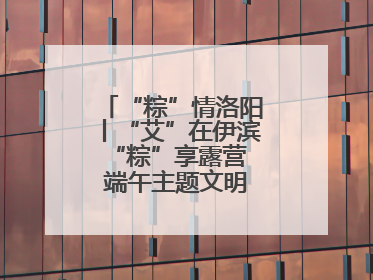 “粽”情洛阳丨“艾”在伊滨 “粽”享露营 端午主题文明实践活动启动