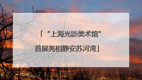 “上海光影美术馆”首展亮相静安苏河湾