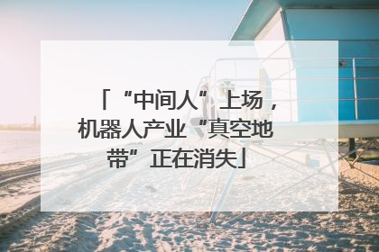 “中间人”上场，机器人产业“真空地带”正在消失