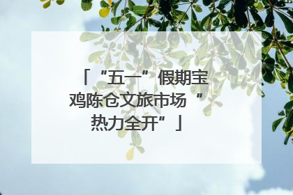“五一”假期宝鸡陈仓文旅市场“热力全开”