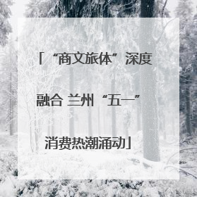 “商文旅体”深度融合 兰州“五一”消费热潮涌动