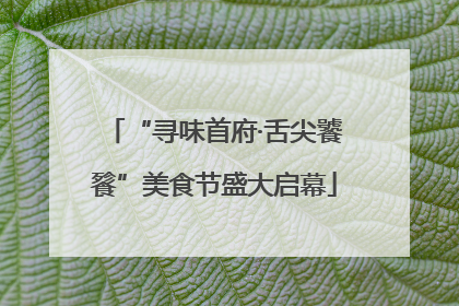 “寻味首府·舌尖饕餮”美食节盛大启幕