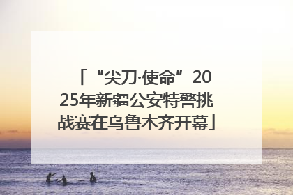 “尖刀·使命”2025年新疆公安特警挑战赛在乌鲁木齐开幕