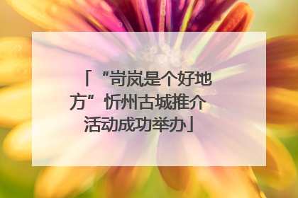 “岢岚是个好地方”忻州古城推介活动成功举办