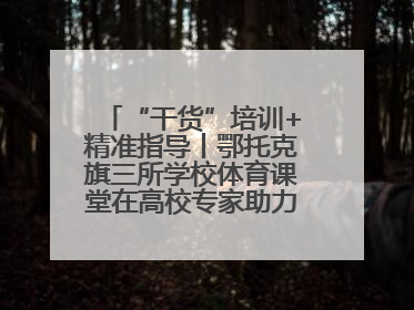 “干货”培训+精准指导丨鄂托克旗三所学校体育课堂在高校专家助力下“提质增效”