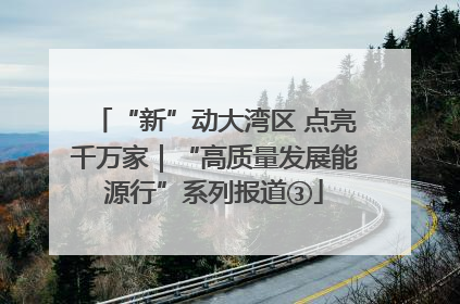 “新”动大湾区 点亮千万家｜“高质量发展能源行”系列报道③