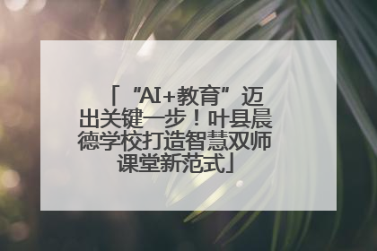 “AI+教育”迈出关键一步！叶县晨德学校打造智慧双师课堂新范式