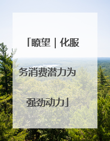 瞭望｜化服务消费潜力为强劲动力