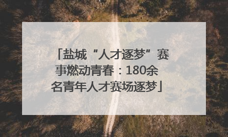 盐城“人才逐梦”赛事燃动青春：180余名青年人才赛场逐梦