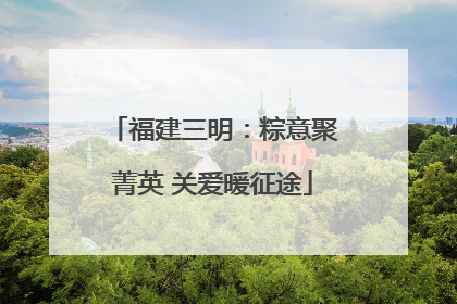 福建三明：粽意聚菁英 关爱暖征途