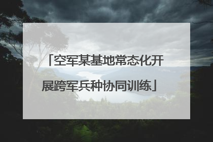 空军某基地常态化开展跨军兵种协同训练
