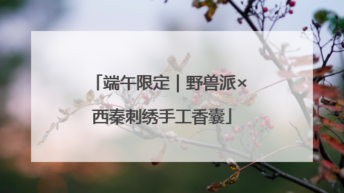 端午限定｜野兽派×西秦刺绣手工香囊