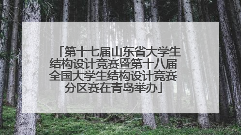 第十七届山东省大学生结构设计竞赛暨第十八届全国大学生结构设计竞赛分区赛在青岛举办