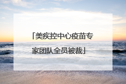 美疾控中心疫苗专家团队全员被裁