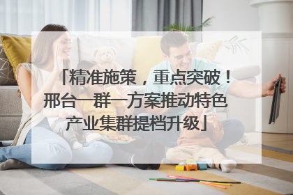 精准施策，重点突破！邢台一群一方案推动特色产业集群提档升级