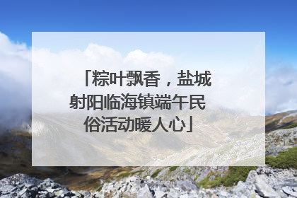 粽叶飘香，盐城射阳临海镇端午民俗活动暖人心
