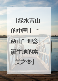 绿水青山的中国丨“两山”理念诞生地的富美之变