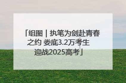 组图｜执笔为剑赴青春之约 娄底3.2万考生迎战2025高考