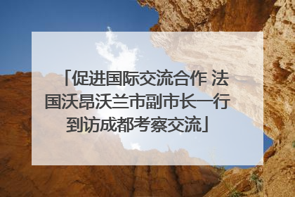 促进国际交流合作 法国沃昂沃兰市副市长一行到访成都考察交流