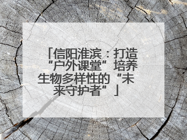 信阳淮滨：打造“户外课堂”培养生物多样性的“未来守护者”