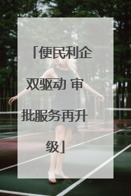 便民利企双驱动 审批服务再升级