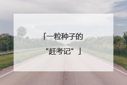 一粒种子的“赶考记”