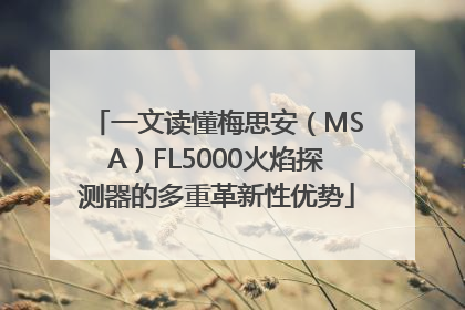 一文读懂梅思安（MSA）FL5000火焰探测器的多重革新性优势