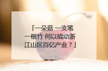 一朵菇 一支笔 一根竹 何以撬动浙江山区百亿产业？