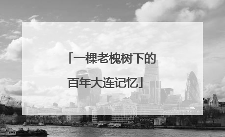 一棵老槐树下的百年大连记忆