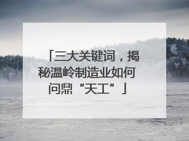 三大关键词，揭秘温岭制造业如何问鼎“天工”