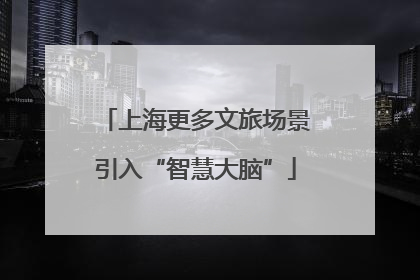 上海更多文旅场景引入“智慧大脑”