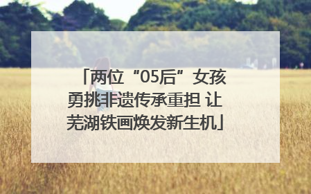 两位“05后”女孩勇挑非遗传承重担 让芜湖铁画焕发新生机