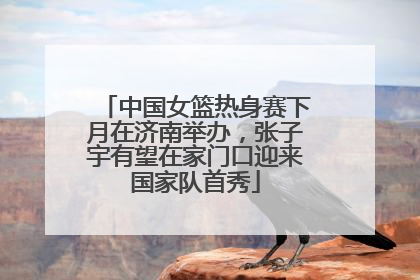 中国女篮热身赛下月在济南举办，张子宇有望在家门口迎来国家队首秀