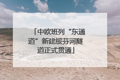 中欧班列“东通道”新建绥芬河隧道正式贯通