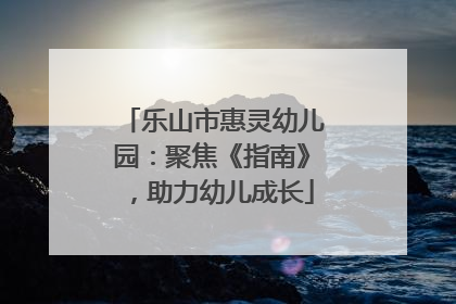 乐山市惠灵幼儿园：聚焦《指南》，助力幼儿成长