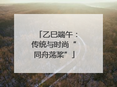 乙巳端午：传统与时尚“同舟荡桨”