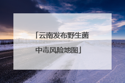云南发布野生菌中毒风险地图
