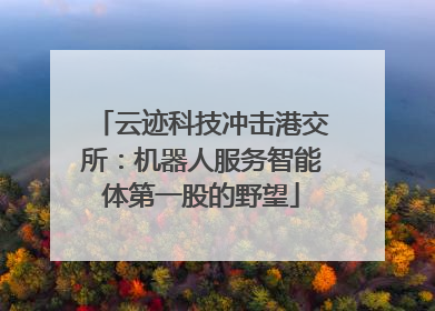 云迹科技冲击港交所：机器人服务智能体第一股的野望