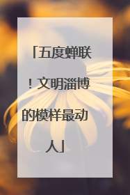 五度蝉联！文明淄博的模样最动人