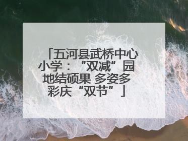 五河县武桥中心小学：“双减”园地结硕果 多姿多彩庆“双节”