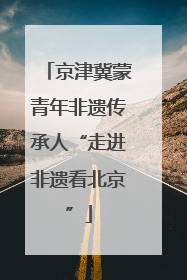 京津冀蒙青年非遗传承人“走进非遗看北京”