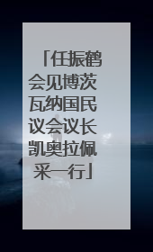 任振鹤会见博茨瓦纳国民议会议长凯奥拉佩采一行