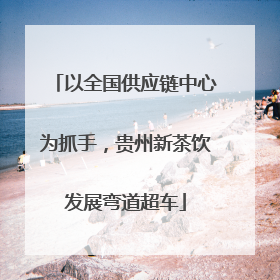 以全国供应链中心为抓手，贵州新茶饮发展弯道超车