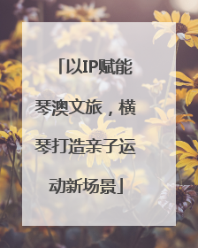 以IP赋能琴澳文旅，横琴打造亲子运动新场景