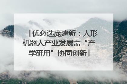 优必选庞建新：人形机器人产业发展需“产学研用”协同创新